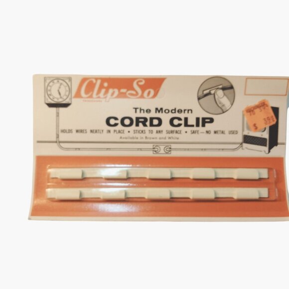 Clip So Modern Cord Clip Wire Holder Vintage Mid Century Stage Prop Lot 4 - Picture 3 of 11
